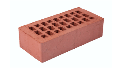 Лицевой кирпич 1 НФ пустотелый Гранат с накаткой сланец