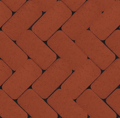 Брусчатка красная "Лондон" классик R