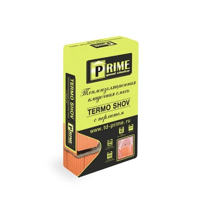 Теплая кладочная смесь Prime Termo Shov 6130, 20 кг