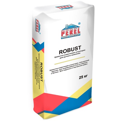 Цементно-известковая штукатурка Perel Robust, 25 кг