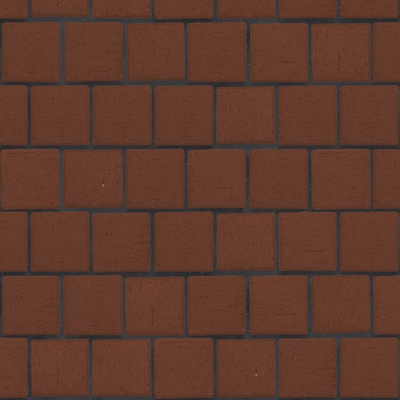 Брусчатка темно-красная "Эдинбург" квадро (под распил)*