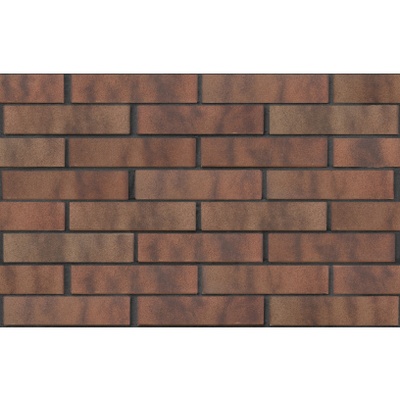 Кирпич лицевой пустотелый ореховый флэш, поверхность гладкая 1 нф