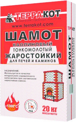 Шамот каолиновая 20 кг Терракот