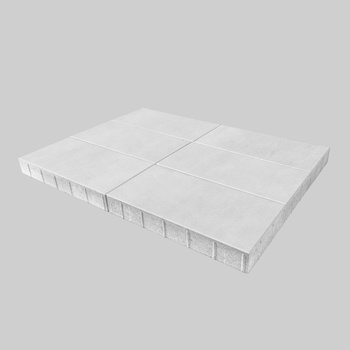 Тротуарная плитка BRAER (Браер) «Сити», белый, 80 мм