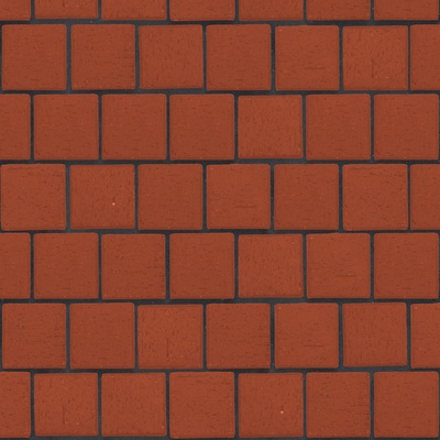 Брусчатка красная "Лондон" квадро (под распил)*