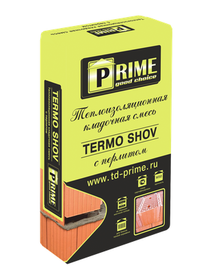 Теплая кладочная смесь Prime Termo Shov 9230 (SuperTermo), 16 кг