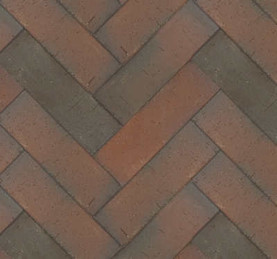 Брусчатка красная флэш"Ноттингем" Лонг клинкер тротуарный