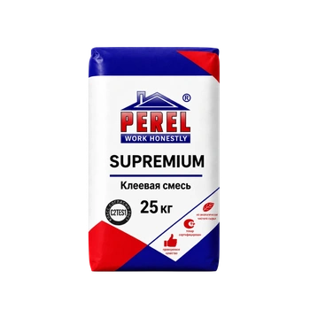 Клеевая смесь для плитки и  камня Perel Supremium, 25кг