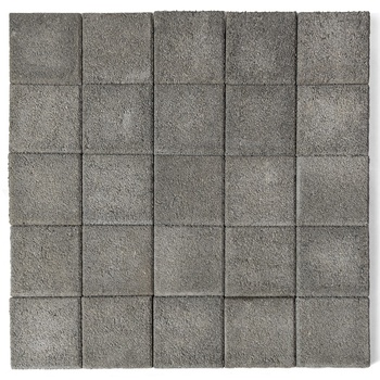 Тротуарная плитка BRAER (Браер) «Лувр», серый гранит, 60 мм