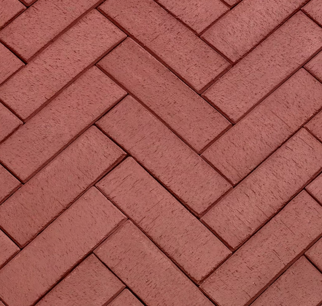 Брусчатка тёмно-красная "Эдинбург" лонг (фото 1)