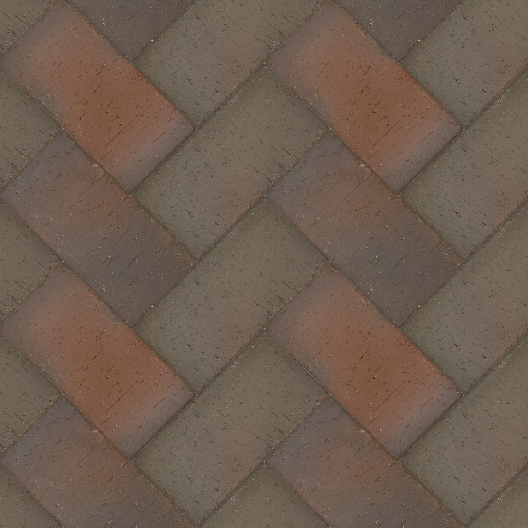 Брусчатка тёмно-красная флэш "Глазго" классик 0,51 NF (фото 1)