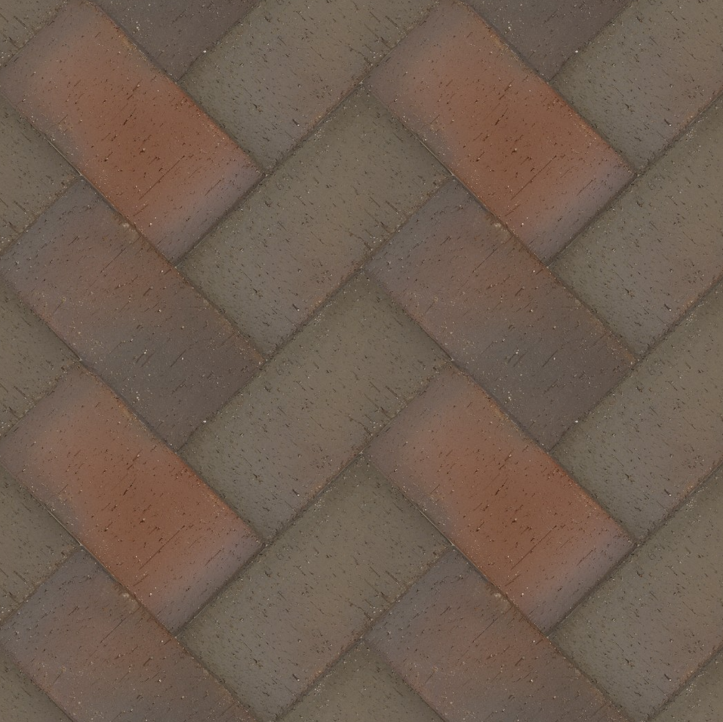 Брусчатка красная флэш "Ноттингем" клинкер тротуарный 0,51 NF (фото 1)