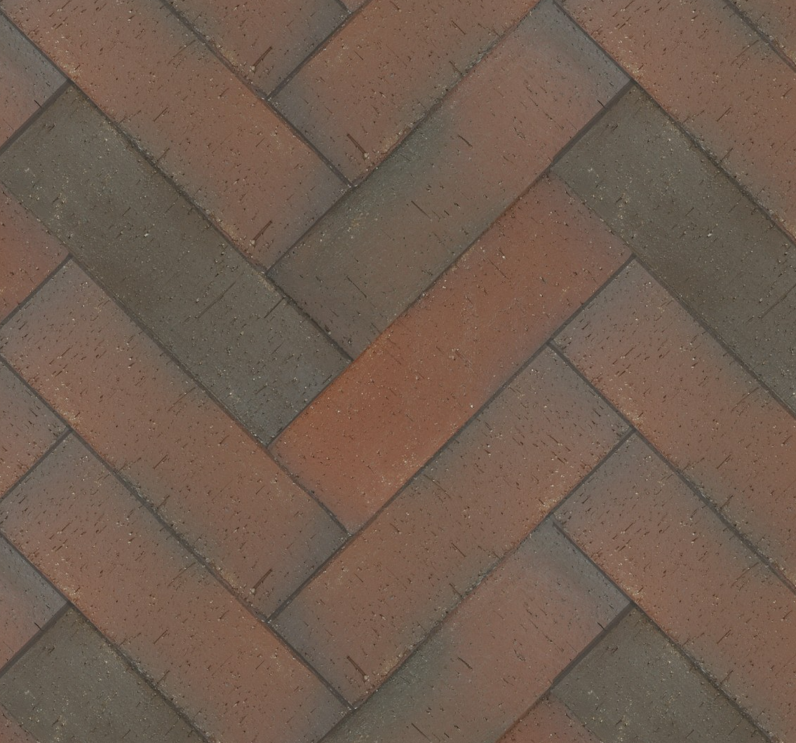 Брусчатка красная флэш"Ноттингем" Лонг клинкер тротуарный (фото 1)