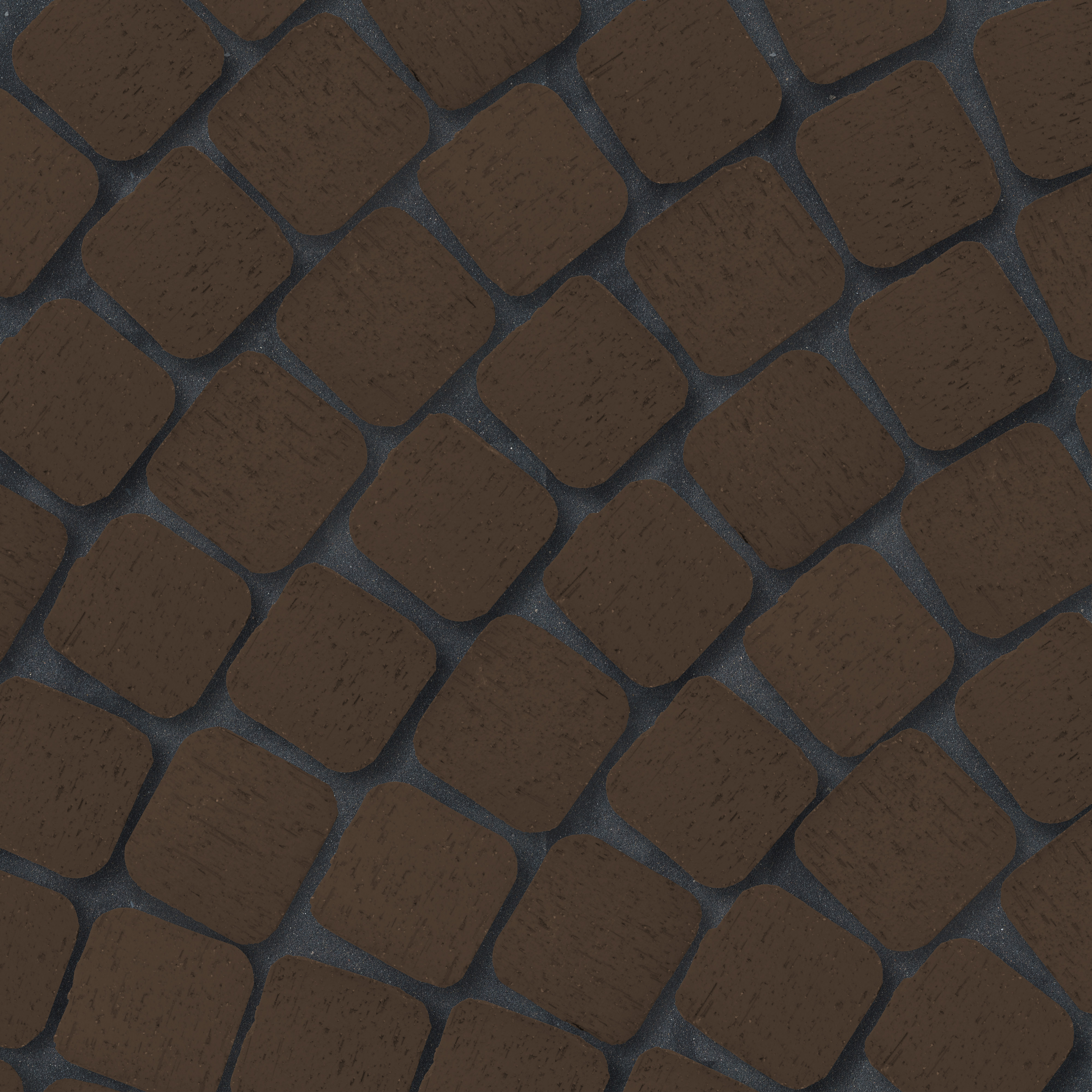 Брусчатка коричневая "Мюнхен" квадро R (под распил)* (фото 1)